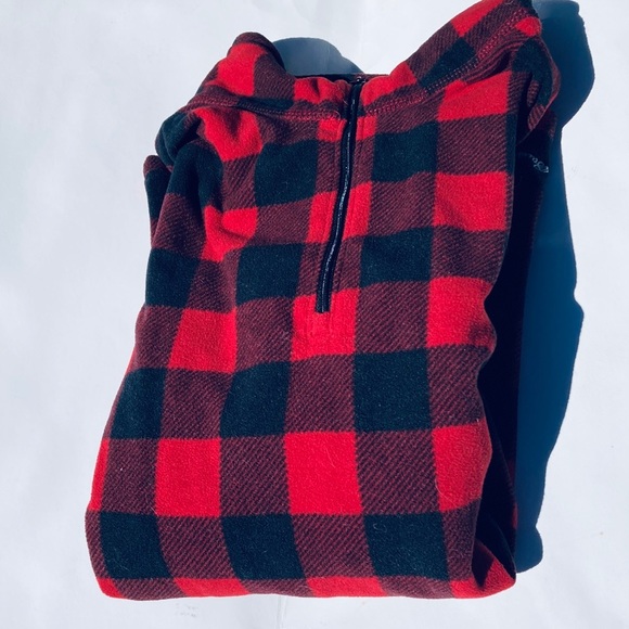 Eddie Bauer XL Polar Pullover Red and Black - Picture 4 of 12